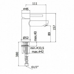 Смеситель для раковины Paffoni Stick SK071HCR Хром