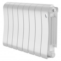 Радиатор биметаллический Royal Thermo Infinity 300 Bianco Traffico 8 секций, боковое подключение