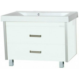 Misty Тумба с раковиной Джулия QVATRO 105 белая White