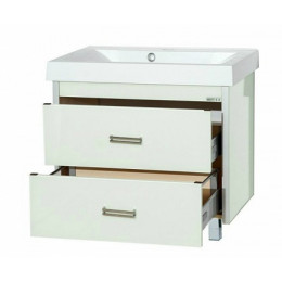 Misty Тумба с раковиной Джулия QVATRO 105 белая White