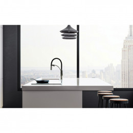 Смеситель для кухни Lemark Bronx LM3761GM с подключением к фильтру графит