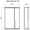 ASB-Mebel Зеркальный шкаф Мессина 50
