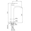 Смеситель для раковины Frap F1069-2 хром