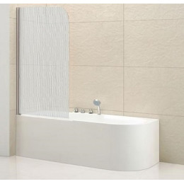 Cezares Шторка на ванну ECO-O-V-1-80/140-P-Cr-L