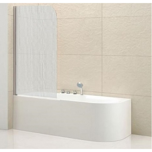 Cezares Шторка на ванну ECO-O-V-1-80/140-P-Cr-L