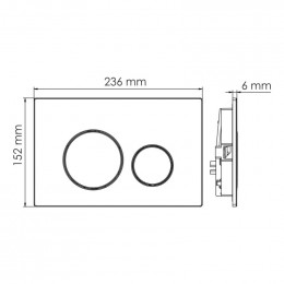 Система инсталляции для унитазов Glan 66TLT.010.ME.WH.WH02
