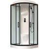 Royal Bath Душевая кабина HK RB 100HK6-WT-BL 100x100 стекло прозрачное профиль черный матовый
