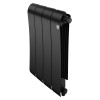 Радиатор биметаллический Royal Thermo Infinity 500 Noir Sable VR80 4 секции, нижнее подключение
