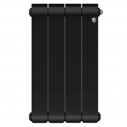 Радиатор биметаллический Royal Thermo Infinity 500 Noir Sable VR80 4 секции, нижнее подключение