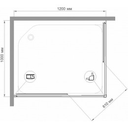 Royal Bath Душевой уголок HPD-C 120х100x185