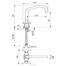 Смеситель для раковины Vidima Trinity хром (BA259AA)