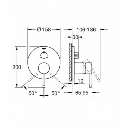 Смеситель для ванны Grohe Essence 24092001