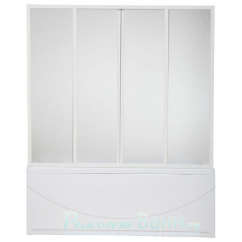 Bas Шторка для ванны Мальта 4 ств. пластик