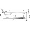 Aquanet Фронтальный экран для ванны Lyra 150 R