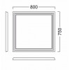 Kerama Marazzi Мебель для ванной Pompei 80, 3 ящика, черная