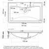 Misty Мебель для ванной Атлантик 80 2 ящика