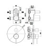 Смеситель для душа Paffoni Light LIG018ROSE 273204 розовое золото