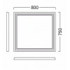 Kerama Marazzi Мебель для ванной Pompei 80, 2 ящика, черная