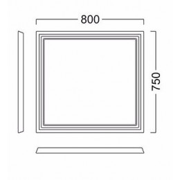 Kerama Marazzi Мебель для ванной Pompei 80, 2 ящика, черная