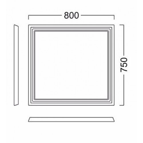 Kerama Marazzi Мебель для ванной Pompei 80, 2 ящика, черная