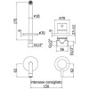 Смеситель для раковины Paffoni Light LIG006HGSP70 золото медовое брашированое