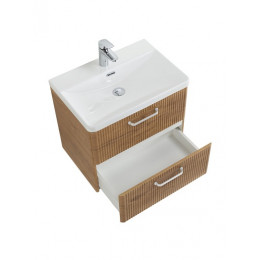 BelBagno Тумба с раковиной Due 60 подвесная Rovere Nature ручки Белые