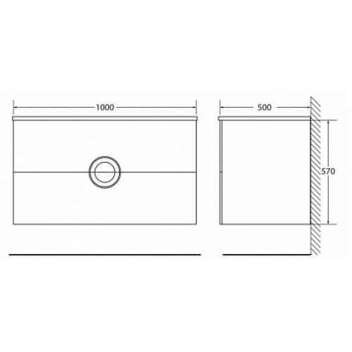 BelBagno Тумба с раковиной ONDA 1000 Bianco Lucido