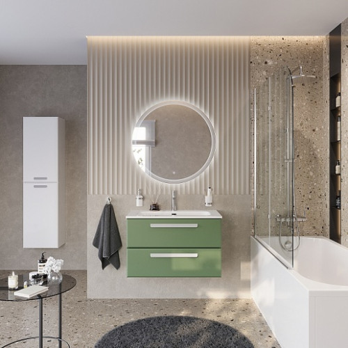 BelBagno Мебель для ванной Eco Cer-N 80 CZR-8095-80 фисташковый софт ручки сатин