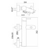 Смеситель для ванны Paffoni Light LIG023ST сталь