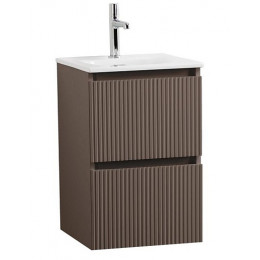 BelBagno Тумба с раковиной Uno mini 40 подвесная Бежевый матовый с раковиной BB-8099-3-40