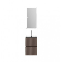BelBagno Тумба с раковиной Uno mini 40 подвесная Бежевый матовый с раковиной BB-8099-3-40
