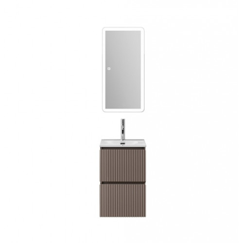 BelBagno Тумба с раковиной Uno mini 40 подвесная Бежевый матовый с раковиной BB-8099-3-40