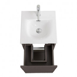 BelBagno Тумба с раковиной Uno mini 40 подвесная Бежевый матовый с раковиной BB-8099-3-40