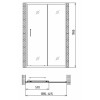 Gemy Душевая дверь Victoria S30191B в нишу