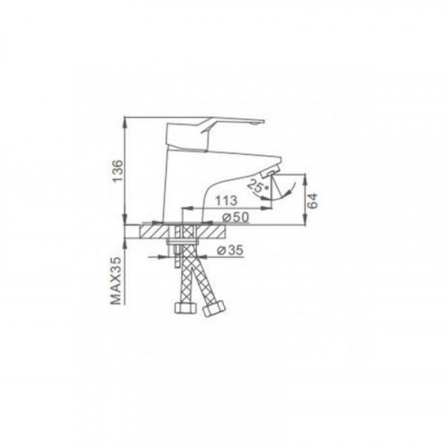 Смеситель для раковины Frap F1063 хром