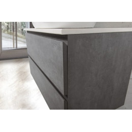 BelBagno Тумба с раковиной LUCE 600 Stucco Cemento