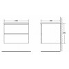 BelBagno Тумба с раковиной LUCE 600 Stucco Cemento