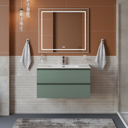 BelBagno Тумба с раковиной Kraft 80 подвесная Еловый матовый