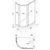 Triton  Душевой уголок Коралл А 120x80 R