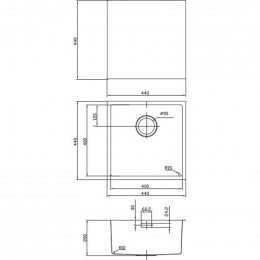 Мойка для кухни Iddis Edifice EDI44S0i77