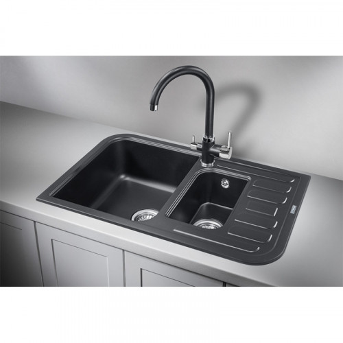 Кухонная мойка Granula 7803sv шварц