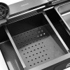 Мойка для кухни Gerhans K37545BD 75x45 со смесителем и комплектом аксессуаров графит