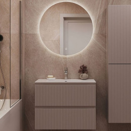 Aquanet Мебель для ванной Джейн 2.0 80 Flat подвесная мокко матовый