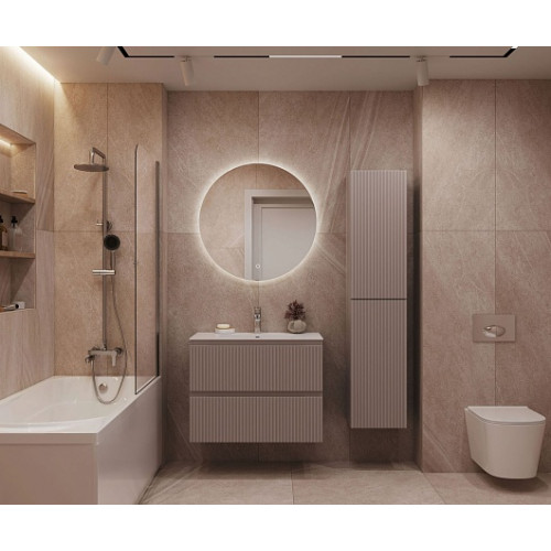 Aquanet Мебель для ванной Джейн 2.0 80 Flat подвесная мокко матовый