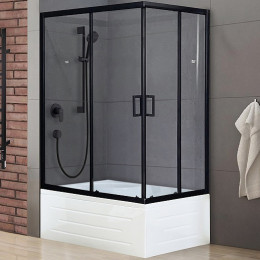 Royal Bath Душевой уголок RB 8120BP-T-BL 120х80х200 L