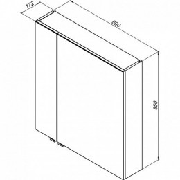 Aquanet Мебель для ванной Алвита 80 белая