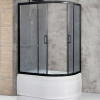 Royal Bath Душевой уголок RB 8120BK-C-BL 120х80х200 L