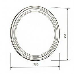 Зеркало 1Marka Belle 75 Light