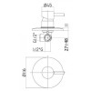 Смеситель для душа Paffoni Light LIG010ST сталь