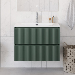 BelBagno Тумба с раковиной Uno 80 подвесная Еловый матовый с раковиной BB-8099-80